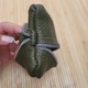 Ключница длинная из кожи зеленая длинная 2 отдела 15×8 см - изображение 5