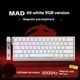 Механическая клавиатура на магнитных переключателях Madlions MAD 60 HE с RGB подсветкой White - изображение 2