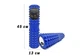 Массажный ролик EasyFit Grid Roller 45 см v.2.2 из EVA-пены и прочного пластика Синий (33-102-EF-2028-BL) - изображение 1