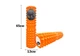 Массажный ролик EasyFit Grid Roller 45 см v.2.2 из EVA-пены и прочного пластика Оранжевый (33-102-EF-2028-OR) - изображение 1