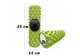 Массажный ролик EasyFit Grid Roller PRO 45 см из пены EVA с массажной 3D поверхностью и высокопрочного пластика Салатовый (33-102-EF-2029-GN) - изображение 1
