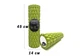 Массажный ролик для йоги EasyFit Grid Roller 45 см v.2.1 из EVA-пены Салатовый (33-102-EF-2027-GN) - изображение 2