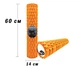 Массажный роллер EasyFit Grid Roller 60 см v.3.1 из EVA пены с массажной поверхностью Оранжевый (33-102-EF-2037-OR) - изображение 2