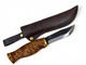 Ніж AHTI Jahti Puukko 100 мм, 80CrV2 58HRC, 100x27x3.2 мм - лезо, чохол - шкіра, BRISA - зображення 1