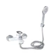 Змішувач для ванни Lidz Latwa 006 (з душовим гарнітуром) (k35) LDLAT006WHI45424 White - зображення 1
