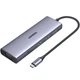 Концентратор Ugreen USB3.1 Type-C to HDMI/VGA/USB 3.0х3/RJ45/SD/TF/PD/35мм TRRS 100W 10-in-1 (15601) - зображення 1
