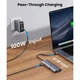 Концентратор Ugreen USB3.1 Type-C to HDMI/VGA/USB 3.0х3/RJ45/SD/TF/PD/35мм TRRS 100W 10-in-1 (15601) - зображення 8