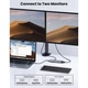 Концентратор Ugreen USB3.1 Type-C to HDMI/VGA/USB 3.0х3/RJ45/SD/TF/PD/35мм TRRS 100W 10-in-1 (15601) - зображення 4