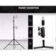 Трипод для профессиональной съемки Veron FB210 2.10m Black - изображение 1