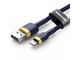 Кабель BASEUS Cafule Cable USB для iP 1.5A 2m Gold+Blue (CALKLF-CV3) - зображення 1