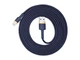 Кабель BASEUS Cafule Cable USB для iP 1.5A 2m Gold+Blue (CALKLF-CV3) - зображення 3