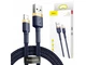 Кабель BASEUS Cafule Cable USB для iP 1.5A 2m Gold+Blue (CALKLF-CV3) - зображення 5