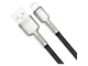 Кабель BASEUS Cafule Metal Data Cable USB Lightning Black 1м (CALJK-A01) - зображення 2