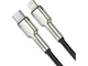 Кабель BASEUS Cafule Metal Type-C to Lightning PD 1m Black (CATLJK-A01) - зображення 2