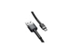 Кабель BASEUS Cafule Cable USB For Micro 2.4A 1m Gray+Black (CAMKLF-BG1) - зображення 2