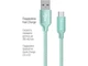 Кабель ColorWay USB - Type-C 2.1А 1м Mint (CW-CBUC003-MT) - изображение 3