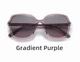 Жіночі градієнтні поляризаційні сонцезахисні окуляри KINGSEVEN s37 Gradient Purple - зображення 2