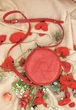 Сумка женская круглая из кожи с одним отделением красная(BB_30002479) - изображение 4