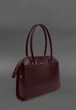 Женская business-сумка из кожи с высокими ручками, бордовая(BB_30004519) - изображение 3