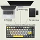 Клавиатура AJAZZ AK820 PRO Black-Yellow Игровая Беcпроводная Механическая, RGB, Flying Fish Switch - изображение 6