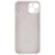 Чохол Silicone Premium case з захистом камери для iPhone 15 Full Camera Protective white 9949 - изображение 3