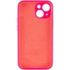 Чехол Silicone Premium case с защитой камеры для iPhone 13 Full Camera Protective hot pink 9703 - изображение 3