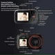Цифровой фотоаппарат Benjie XJ07 2,5K 64GB 2.4" 72мп камера чёрный - изображение 5
