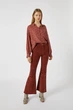 Блуза Pull & Bear коричневий QRDYC044 S - изображение 2