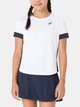 Детская футболка Asics GIRLS TENNIS SS TOP Белый Темно-синий 137-147 (2044A045-101 137-147) - изображение 1