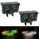 Led дополнительная Mini фара/линза на авто, мотоцикл, мопед, с функцией белого и жёлтого цвета R25 (2шт) - изображение 1