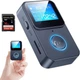 Кнопковий MP3-плеєр / музичний плеєр С33 з Bluetooth 5.0 і кріпленням на кліпсу + карта пам'яті TF 16 Гб, чорний (104620810) - зображення 1