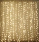 Гирлянда водопад 320 LED 5mm 3м/2м теплый цвет на прозрачном проводе - изображение 2