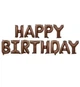 Фольговані Надувні Кульки HAPPY BIRTHDAY Коричневий - зображення 2