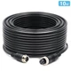 4Pin кабель Podofo Y3008A2, авиационный разъем с фиксирующей гайкой, 10м (для камер заднего вида) - изображение 2