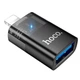 Перехідник адаптер для айфона Hoco iP male to USB female OTG transparent UA36 |480Mbps| - изображение 1