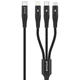 Кабель для зарядки 3в1 телефона смартфона планшета Proove Hydra 3 in1 Type-C + Micro USB + Lightning (1м) - изображение 1