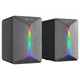 Акустика для ПК Meetion MT-SP2011, Wired Meetion Speaker, AUX + USB, 3W * 2, RGB, black - изображение 2