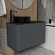 Тумба под раковину со столешницей без выреза MVK Vostok Pure 80 В2 80х45х50 см Эмаль Графит Матовый (pr280gh) - изображение 2