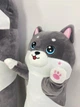Мягкая игрушка Кот Батон 70 см тёмно-серый - изображение 6