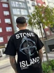 Футболка Stone Island с логотипом с обеих сторон, черная.Размер M. - изображение 4