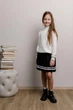 Юбка плиссе детская ART KNIT черная с полоской, 140-146см 039754 - изображение 5