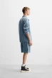 Шорти джинсові легкі Zara 31 блакитний 4365/313/406 - изображение 4