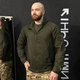 Тактична вітрівка Attam з магнітом олива розмір XL - зображення 1