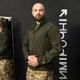 Тактична вітрівка Attam з магнітом олива розмір XL - зображення 4