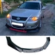 Пластикова губа на бампер Nissan Almera молдинг бампера спідниця універсальна чорний. - зображення 1