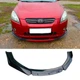 Пластиковая губа на бампер KIA Ceed молдинг бампера юбка универсальная черная. - изображение 1
