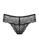 Трусики- стринги кружевные черные Obsessive Miamor L/XL - изображение 4