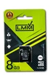 Карта памяти microSDHC 8GB class 10 LMM с адаптером высокая скорость работы защита данных - изображение 1