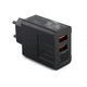 Адаптер на 2 USB с дисплеем и поддержкой fast charge CX QC03 черный 5в 2а - изображение 3