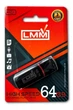 Флешка USB 64GB LMM Classic черная USB 2.0 влагозащищенный корпус скорость до 480 Мбіт/с - изображение 1
